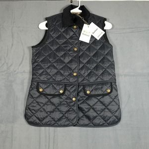 COPY - Barbour Brimham Gilet Quilted Vest Womens 6 Black. NO TAGS.